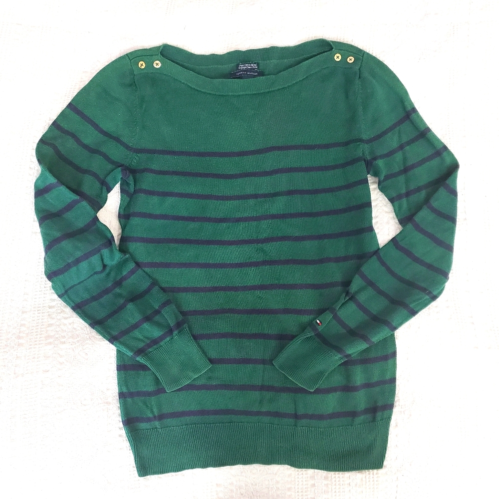 2/30 🍒 Tommy Hilfiger pima cotton sweater